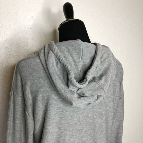 Chaser gray hooded pullover sweatshirt rainbow stripe front size Medium - Picture 7 of 14